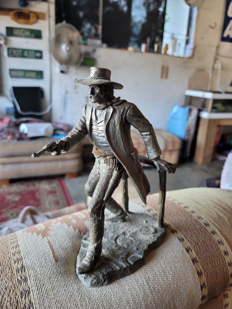 Fine Pewter Cowboy Figurine