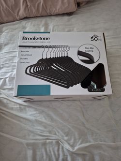 Brookstone Velvet Hangers/ Non Slip.  50 Pk.