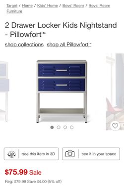 Pillowfort locker nightstand discount