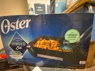 Oster Electric Skillet with Hinged Lid,