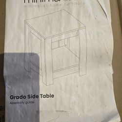 Grado Modern Side Table - 2-Tier Square Side Table Living Room Table