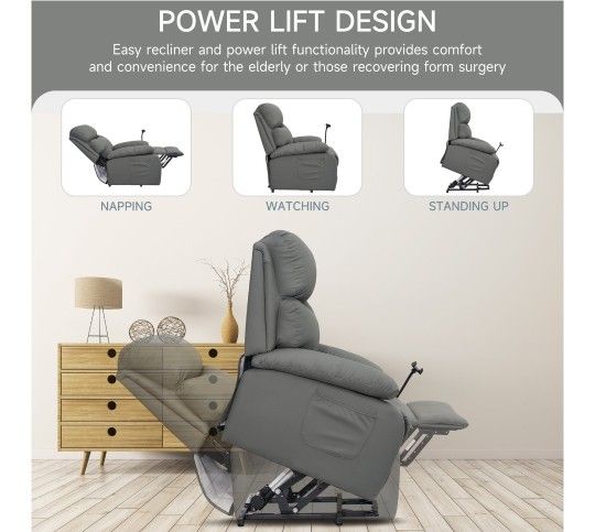 Faux Leather Powerlift Chair