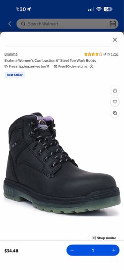 Woman’s steel toe