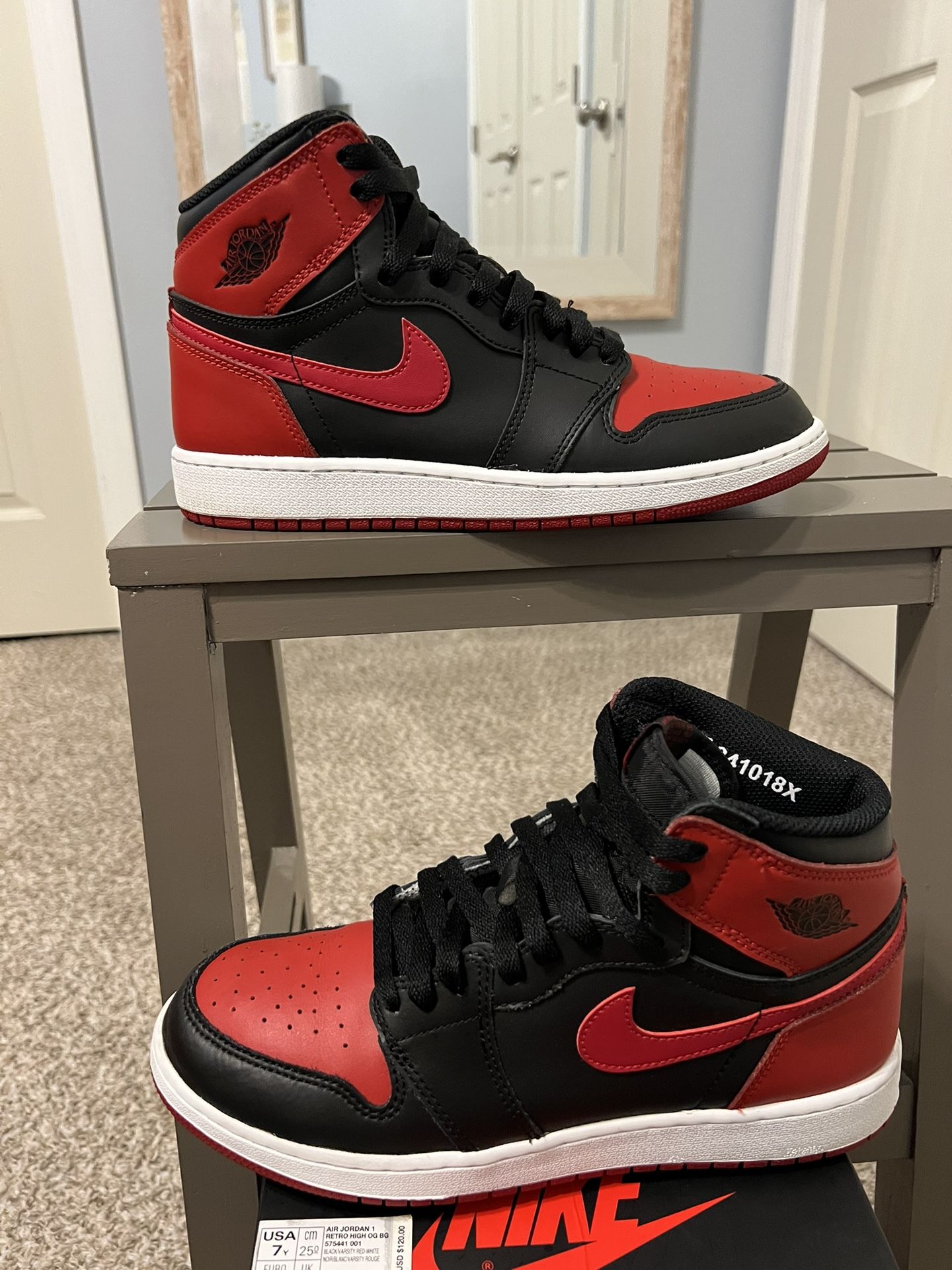 Air jordan 1 retro bred 2016 gs