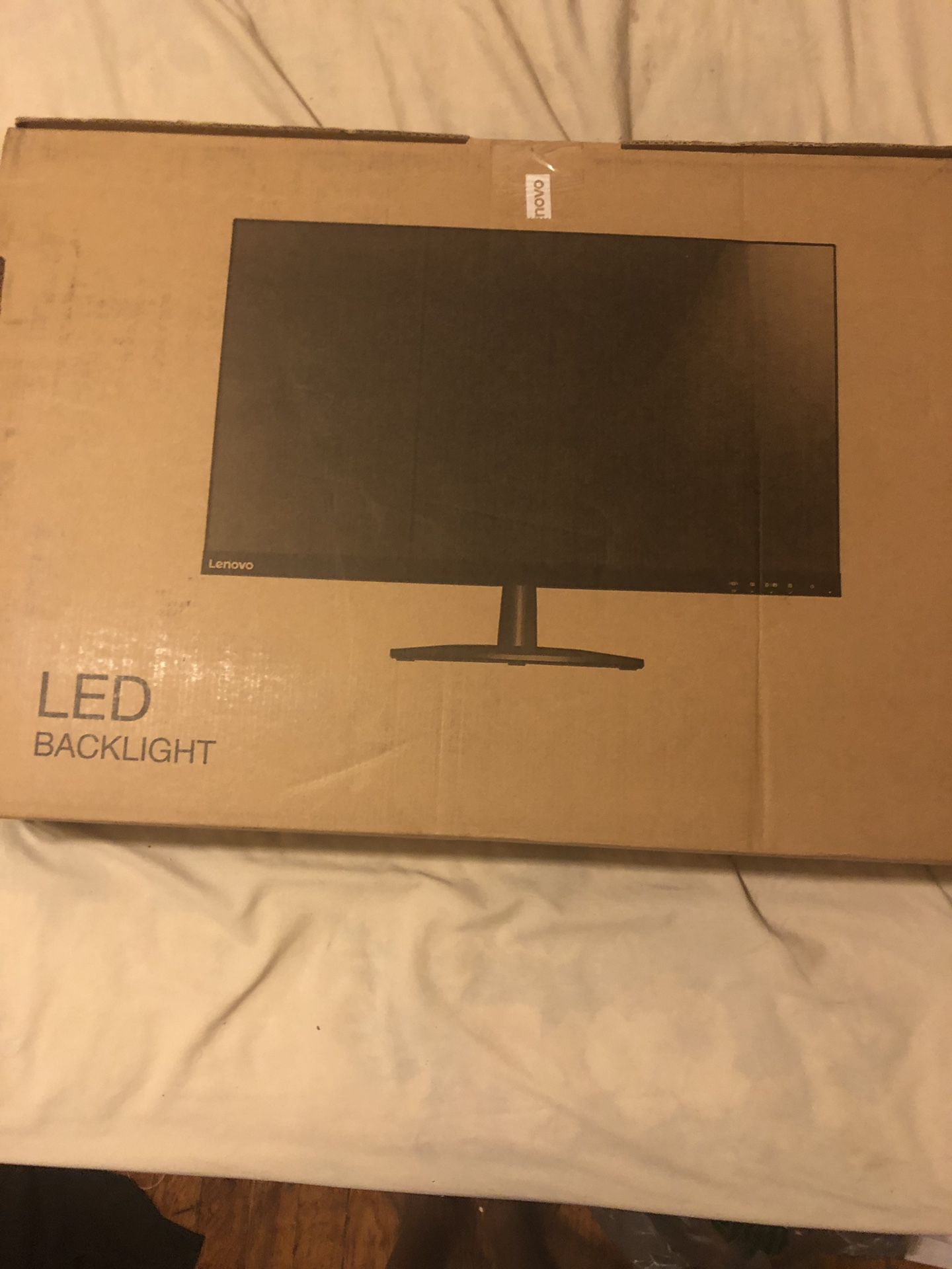 Lenovo 27” Monitor with wireless keyboard and mouse