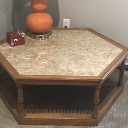 Hexagonal Antique Coffee Table