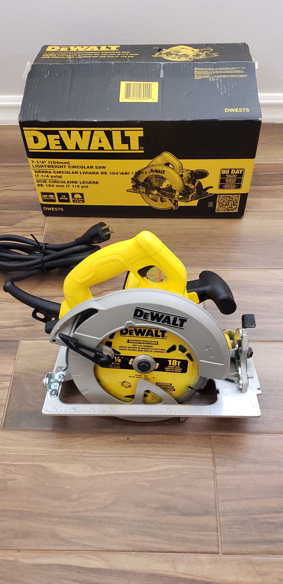 Dewalt 7-1/4in electric circular saw