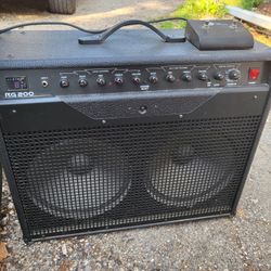 Raven RG-200 guitar amp 200 watts
2 - 12" speakers
2 channels
Dual 3-band EQs
16 digital effects ETC.