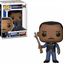 NEW Funko POP! Daryl Ward 558 (w/Gun) Netflix Bright