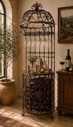 Metal wine rack