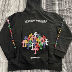 Chrome hearts black hoodie size L
