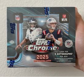 2025 Topps Chrome Football NFL Jumbo Box NEW/SEALED
