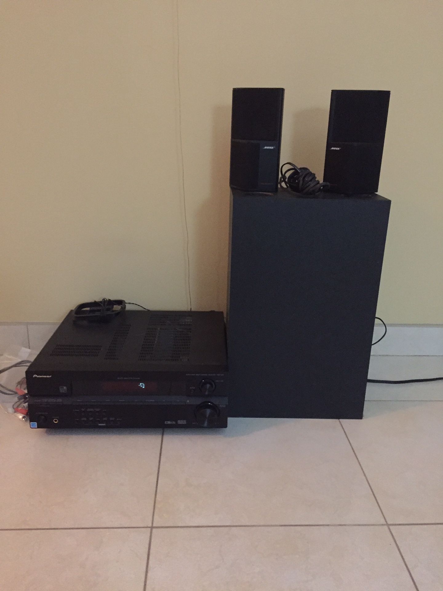 Bose speakers with Receiver