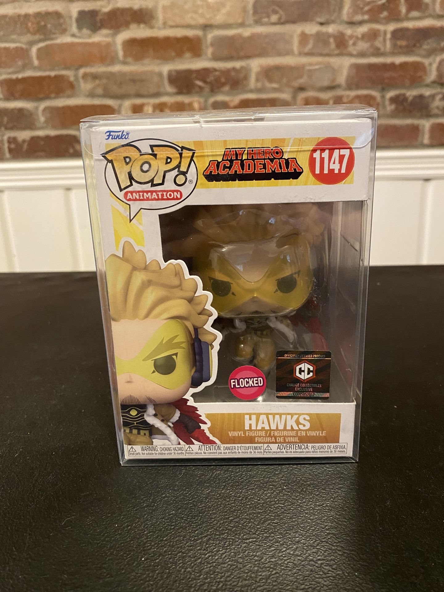 My Hero Academia Hawks(Flocked) Chalice Collectibles Funko Pop 1147