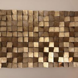 Multiple Pieces Of Handmade Wood Wall Art