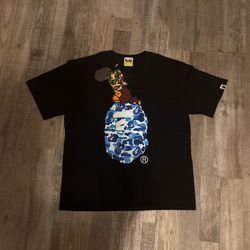 Bape blue Milo t shirt