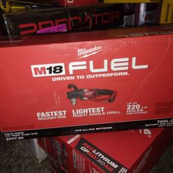 New Milwaukee M18 Fuel 2 Gen Cordless 1/2" Hole Haug Right angle Drill 