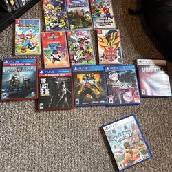ps5 and ps4 and switch games for sale