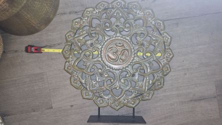 Mandala Om decorative piece