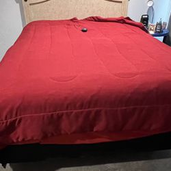 Queen Bed, Chest Of Drawers And Mattress