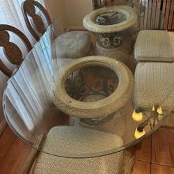 6pc Glass Dinning Table $199 Obo