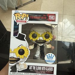 Funko Pop! Movies: Terrifier Art the Clown With Glasses #1593 In Hand