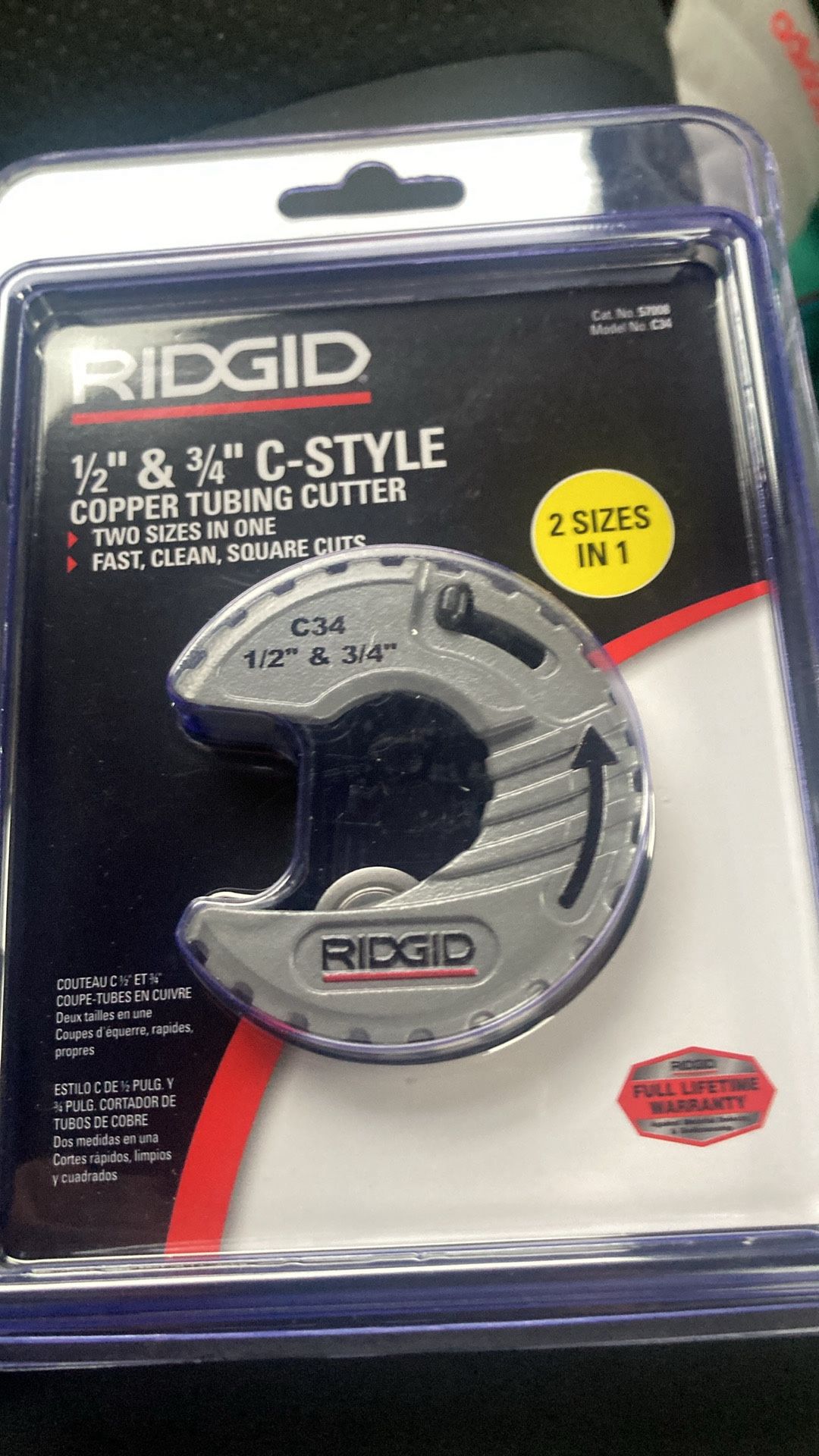 Rigid C Style Copper Tube Cutter
