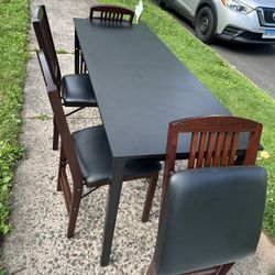 Stackmore Foldable Chairs With Table 