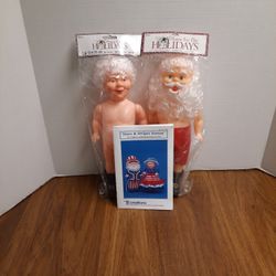 Mr & Mrs Santa Craft Dolls