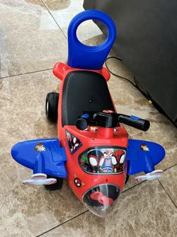 Spiderman Airplane Ride-On - Toddler Toy
