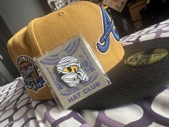 Hat Club Exclusive Atlanta Braves Ancient Egypt New Era Fitted Hat Size 7 3/8