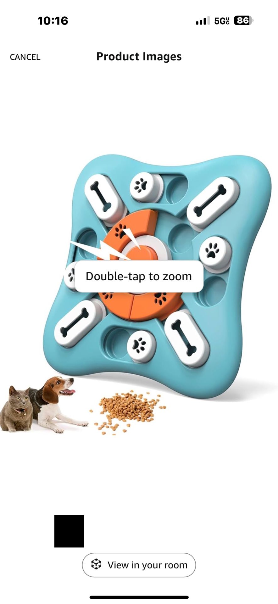 Interactive Dog Treat Puzzle Toys for IQ Training & Mental Stimulating,Fun Slow Feeder,Large Medium Small Dogs Enrichment Toys with Squeak Design