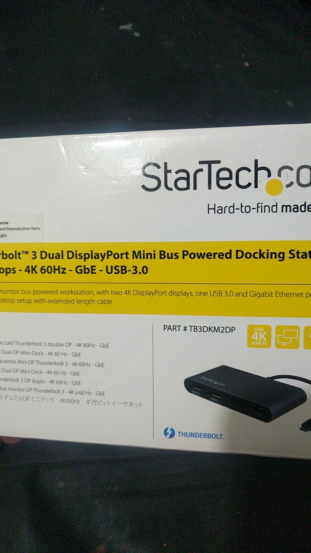 Startechdotcom thunderbolt 3 dual display mini bus docking station for laptops in 4k