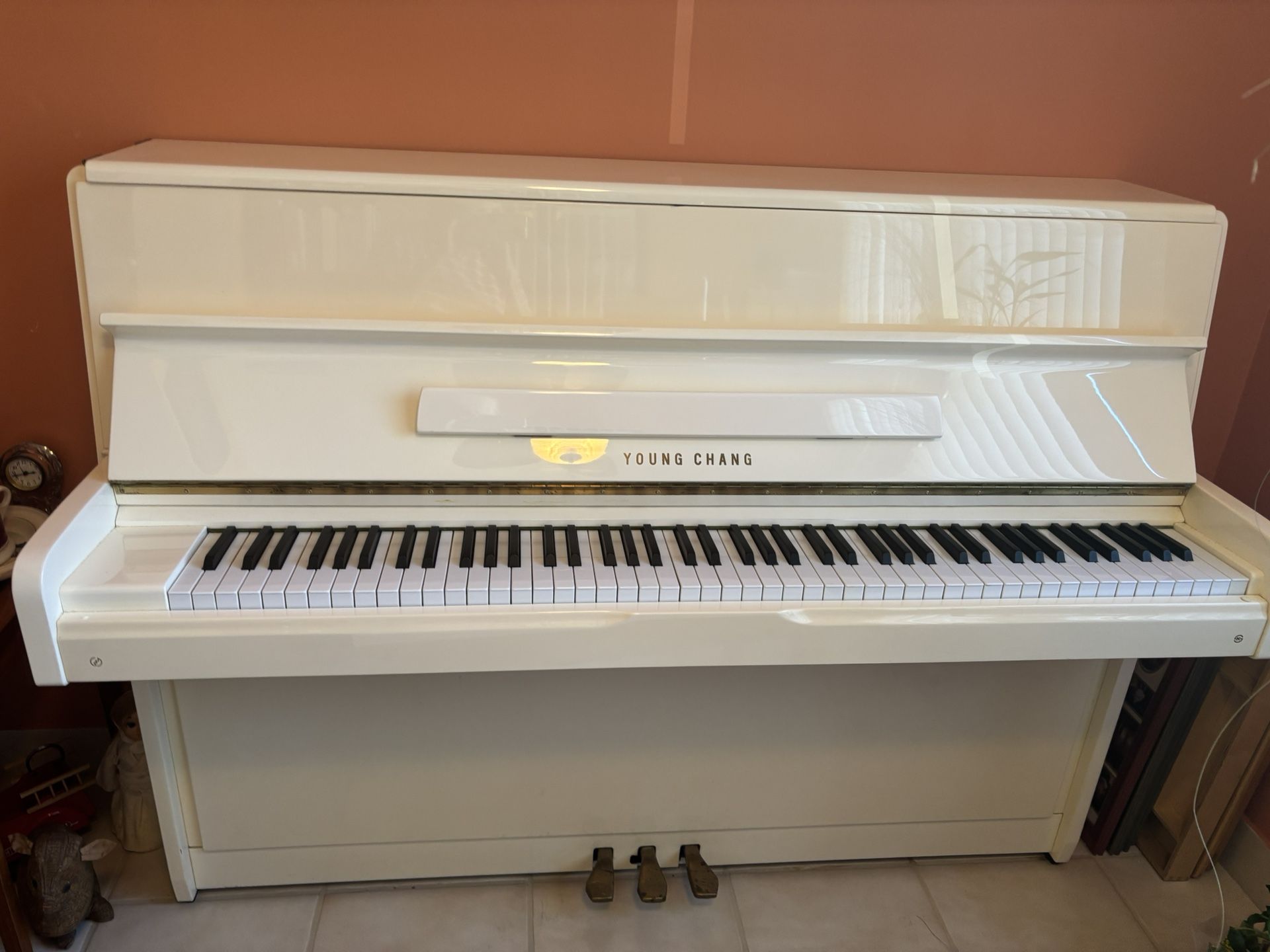Young Chang White Piano