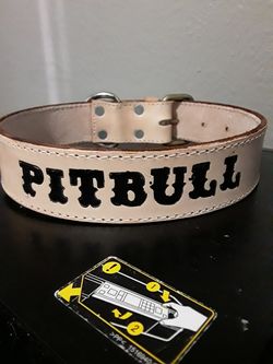 Dog collar 100%leather I have blue,pink,black S,M,L,XL custom with name (collares para perros grandes resistentes todas las medidas con nombres)