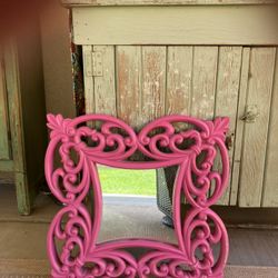 SOLID WOOD MIRROR. 19x19 Inches..