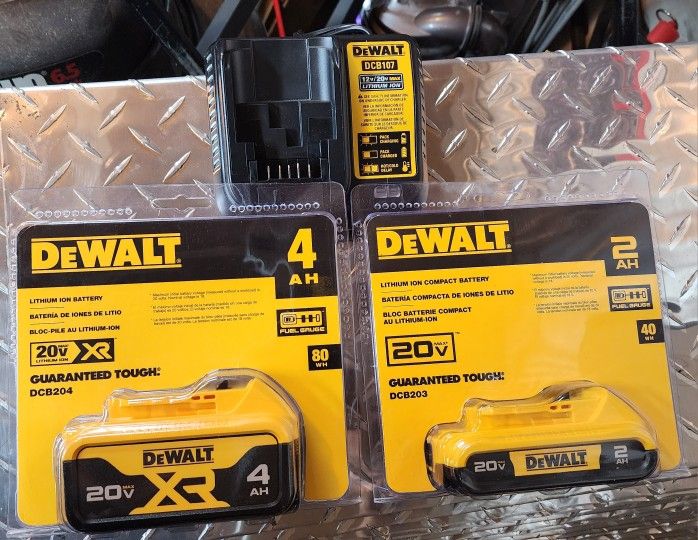 New Batteries And A Charger