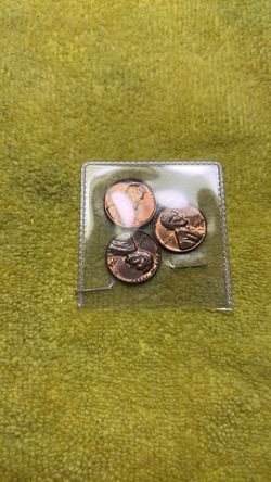Lincoln Wheat Pennies Lot of 3 1968