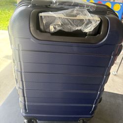 21" Expandable ABS Luggage Suitcase Trolley, Blue