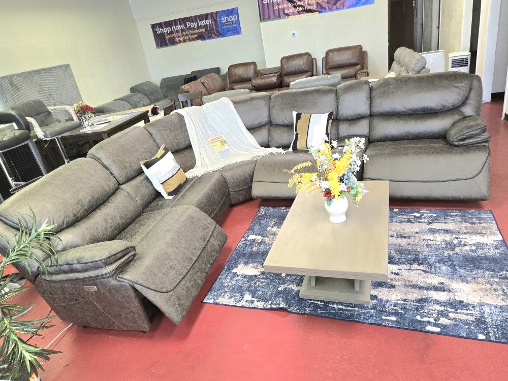 Power Reclining Livingroom Furniture Sectional Couches Sofa