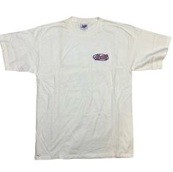 Vintage Anaheim Angels White Tee Shirt Mens Medium Embroidered Logo