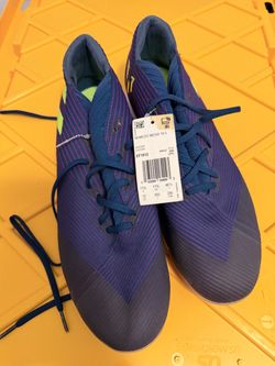 ADIDAS NEMEZIZ MESSI 19.3 Mens Indoor Soccer Shoes Purple Green