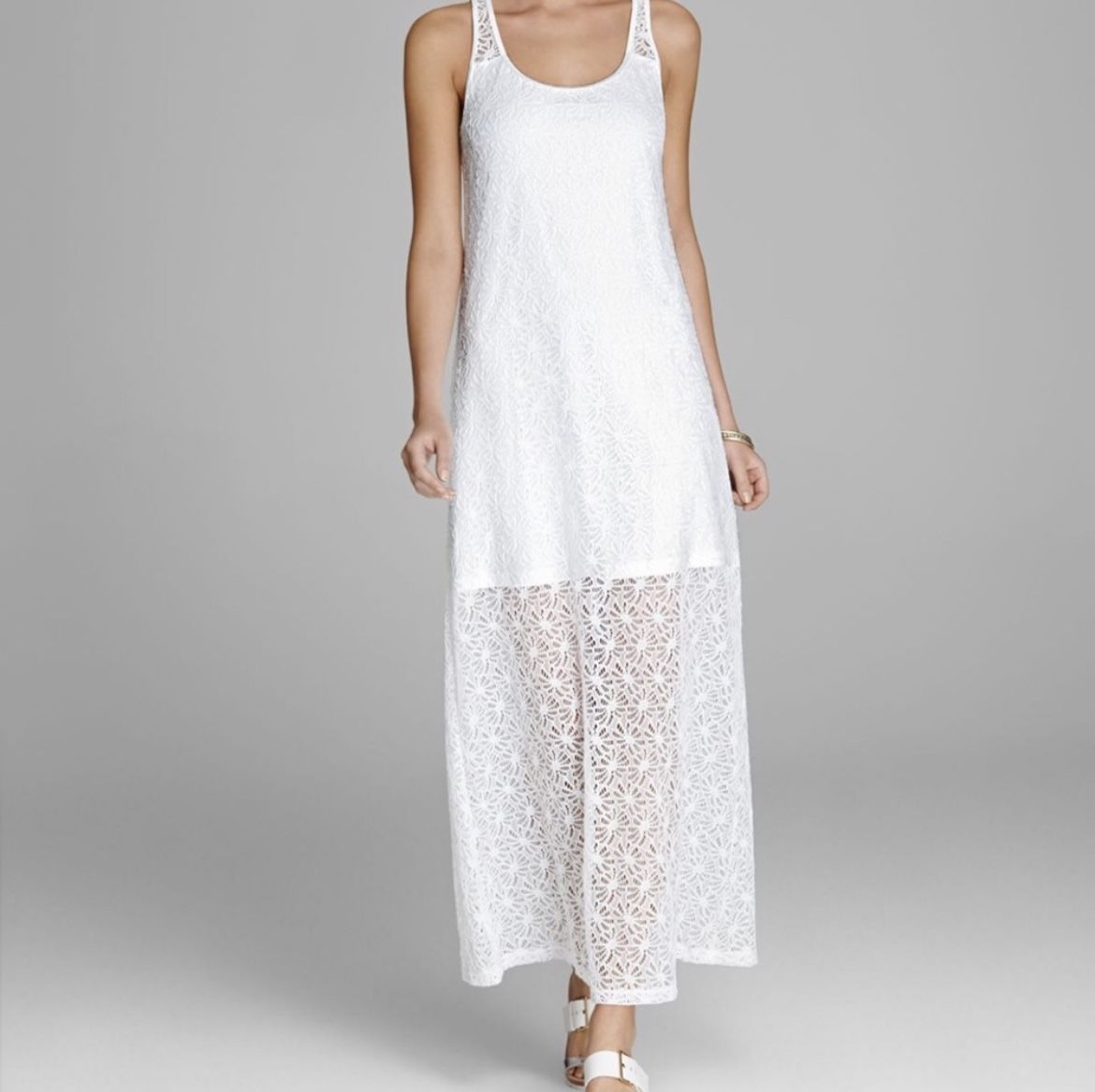 Tommy Bahama White Lace Maxi Dress - Size Medium