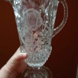 Vintage Crystal Pitcher 