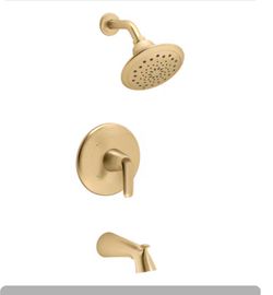 ### KOHLER Avail Vibrant Brushed Moderne Brass 1‑Handle Bathtub & Shower Faucet 	•	Condition: Brand new, never installed, still in the box 	•	Item #: 