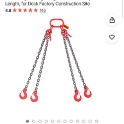 VEVOR Chain Sling, 11000 Ibs Weight Capacity, 5/16" x 5'