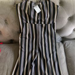 Striped Jumpsuit