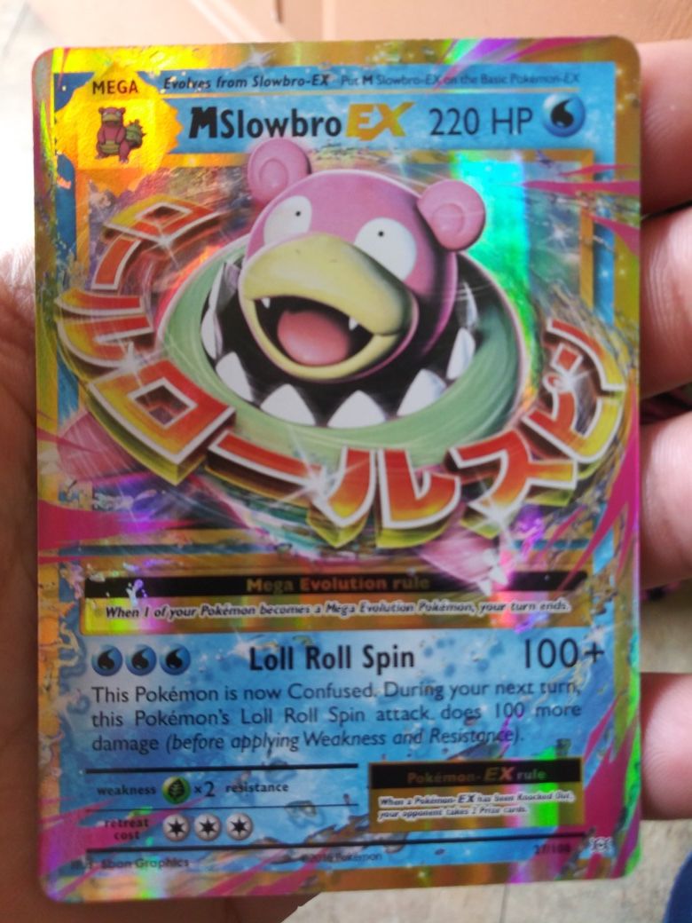 POKEMON M MEGA SLOWBRO EX ULTRA RARE HOLO MINT CONDITION!!!