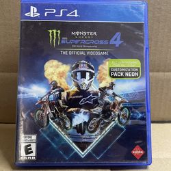 PlayStation 4 Game PS4 Monster Energy Supercross 