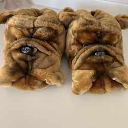 Puppy Dog / Bull Dog Slippers Medium